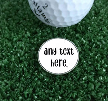 Load image into Gallery viewer, Personalised Custom Text, Logo, Photo Golf Ball Coin Marker