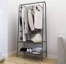 Load image into Gallery viewer, Metal Clothes Garment Rail & Storage Shelves