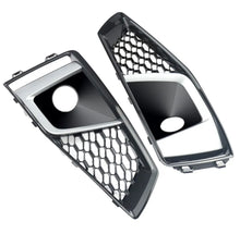Load image into Gallery viewer, Front Bumper Fog Light Lamp Cover ACC Grille Grill For Audi A4 B9 S-LINE S4 2018-2020