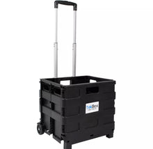 Load image into Gallery viewer, Folding Boot Shopping Trolley Fold Up Storage Box on Wheels