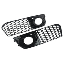 Load image into Gallery viewer, 2x Black Honeycomb Mesh Auto Car Fog Light Grilles Cover For Audi A4 B8 09-2012