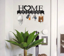Load image into Gallery viewer, Iron Wall Mounted Sweet Home Shelf Hooks Key Holder
