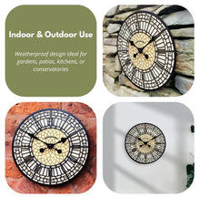 Load image into Gallery viewer, Outdoor Garden Clock 12" Garden Station Wall Clock Big Ben