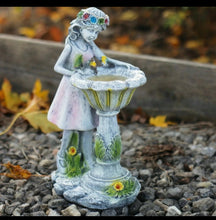 Load image into Gallery viewer, Solar Angel Garden Ornament LED Light Up Wishing Well Fairy Statue