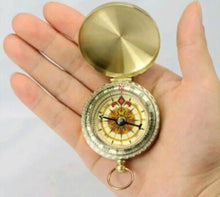 Load image into Gallery viewer, Vintage Style Brass Pocket Compass