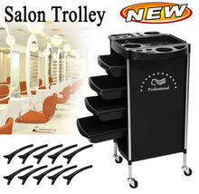Load image into Gallery viewer, 4 Drawer Salon Trolley Hairdresser, Beauty, Barber, Rolling Cart