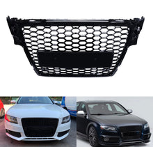 Load image into Gallery viewer, For 09-12 Audi A4 B8 S4 RS4 Honeycomb Mesh Front Bumper Grille Grill Gloss Black