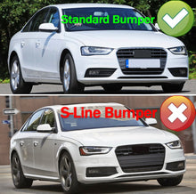 Load image into Gallery viewer, 2 x Fog Light Cover Grills Grilles  Honeycomb For 12-15 Audi A4 B8.5 Black or Black and Chrome