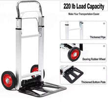 Load image into Gallery viewer, 100kg Folding Sack Truck Trolley Hand Cart