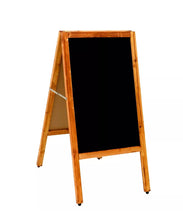 Load image into Gallery viewer, NEW Wooden Chalkboard Blackboard Pavement Display Sign A-Board