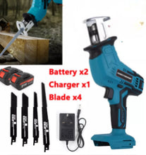 Load image into Gallery viewer, 21V Cordless Reciprocating Saw Hand Held Saw & 2 Batteries