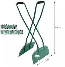 Load image into Gallery viewer, Long Handled Leaf Rake Grabs Garden Leaves Grabber