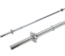 Load image into Gallery viewer, 4ft or 5ft Barbell 1β Weight Bar & Spinlock Collars β’ Home Gym