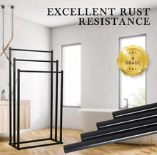 Load image into Gallery viewer, Black or White 3 Tier Free Standing Towel Rail Stand Rack