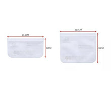 Load image into Gallery viewer, 12 or 24 x Resealable Silicone Food Storage Kitchen Zip lock Bags