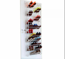 Load image into Gallery viewer, Over Door Metal Hanging Shoe Rack Organiser