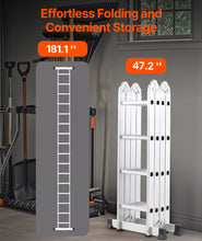 Load image into Gallery viewer, 4.7 Metre Multi-Purpose Folding 7 in 1 Ladder