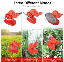 Load image into Gallery viewer, 21V Cordless Strimmer Grass Trimmer Weed Cutter, Edger & 2 Batteries
