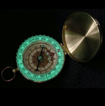 Load image into Gallery viewer, Vintage Style Brass Pocket Compass