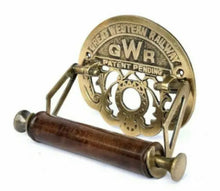 Load image into Gallery viewer, Antique Style Toilet Roll Holder Solid Brass Retro Vintage