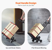 Load image into Gallery viewer, Stair Climbing Cart Heavy Duty Folding Hand Cart Trolley
