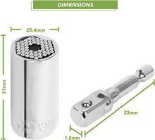 Load image into Gallery viewer, BLOSTM Universal Socket Wrench Set Spanner Bolt DIY Drill Tool 7 - 19mm