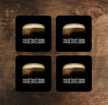 Load image into Gallery viewer, Personalised Home Bar Kit β’ Runner, Metal Sign, 4 Drinks Coasters Set
