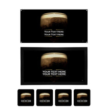 Load image into Gallery viewer, Personalised Home Bar Kit β’ Runner, Metal Sign, 4 Drinks Coasters Set