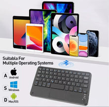 Load image into Gallery viewer, Mini Bluetooth Wireless Keyboard with Touchpad Mouse
