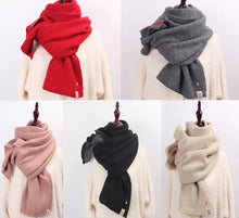 Load image into Gallery viewer, Cashmere Blend Scarf Winter Warm Long & Soft