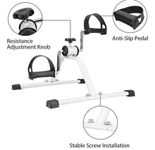 Load image into Gallery viewer, Mini Exercise Bike Portable Pedal Exerciser Mobility Trainer