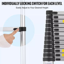 Load image into Gallery viewer, 5 Metre Telescopic Ladder 16.4ft Aluminium 5m Ladders