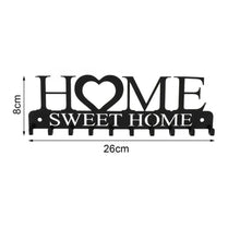 Load image into Gallery viewer, Iron Wall Mounted Sweet Home Shelf Hooks Key Holder