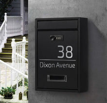 Load image into Gallery viewer, Personalised Letter Box Post Box Wall Mounted with Combination Lock