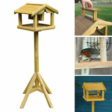 Load image into Gallery viewer, Bird Table With Built in Feeder • Wooden • Free Standing