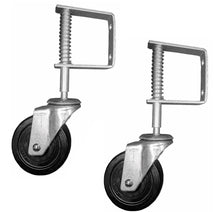 Load image into Gallery viewer, Spring Loaded Gate Wheels 4" 102mm