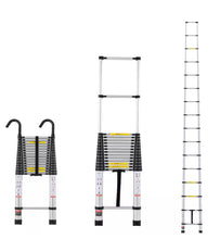 Load image into Gallery viewer, 6.2m Metre Telescopic Ladder 20.3ft Aluminium Ladders