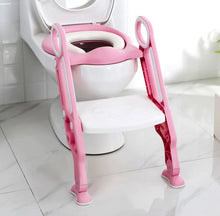 Load image into Gallery viewer, Child Toilet Seat And Ladder Toddler Training Step Up Easy Fold