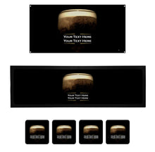 Load image into Gallery viewer, Personalised Home Bar Kit β’ Runner, Metal Sign, 4 Drinks Coasters Set