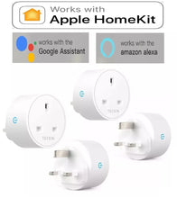 Load image into Gallery viewer, 4 x Smart Plug Sockets Works with Google Alexa Voice App WIFI Timer