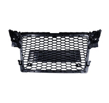 Load image into Gallery viewer, For 09-12 Audi A4 B8 S4 RS4 Honeycomb Mesh Front Bumper Grille Grill Gloss Black