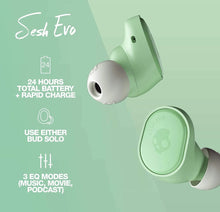 Load image into Gallery viewer, Refurbished Skullcandy Sesh Evo True Wireless Earphones Bluetooth Earbuds IP55 Mint