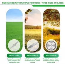 Load image into Gallery viewer, 21V Cordless Strimmer Grass Trimmer Weed Cutter, Edger & 2 Batteries