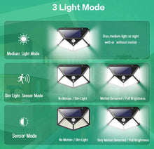 Load image into Gallery viewer, 4 x Solar Powered Wall Lights LED PIR Motion Sensor