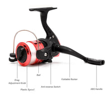 Load image into Gallery viewer, 2.1m Telescopic Fiberglass Fishing Rod & Reel Set Bag Kit