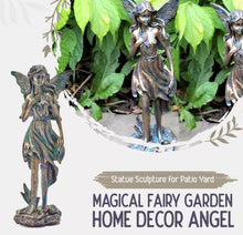 Load image into Gallery viewer, Bronze Effect Angel Statue Garden Ornament