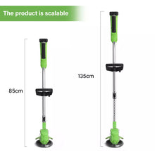 Load image into Gallery viewer, 21V Cordless Strimmer Grass Trimmer Weed Cutter, Edger & 2 Batteries