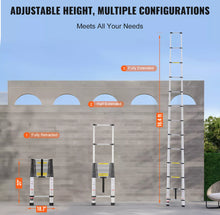 Load image into Gallery viewer, 5 Metre Telescopic Ladder 16.4ft Aluminium 5m Ladders