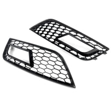 Load image into Gallery viewer, 2 x Fog Light Cover Grills Grilles  Honeycomb For 12-15 Audi A4 B8.5 Black or Black and Chrome