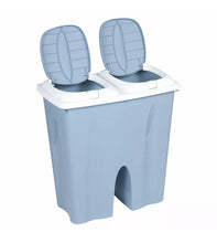 Load image into Gallery viewer, Kitchen 50L Litre Duo Recycle Bin Recycling with 2 Compartments